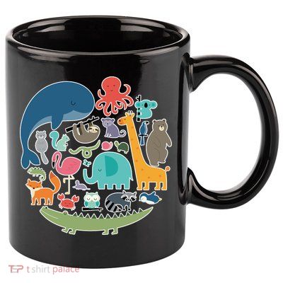 Animal Lover Earth 11oz C Handle Ceramic Mug
