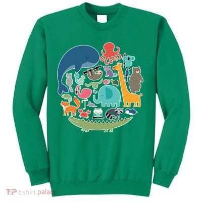 Animal Lover Earth Sweatshirt