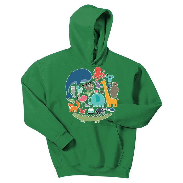 Animal Lover Earth Kids Hoodie