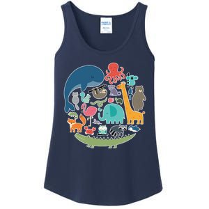 Animal Lover Earth Ladies Essential Tank