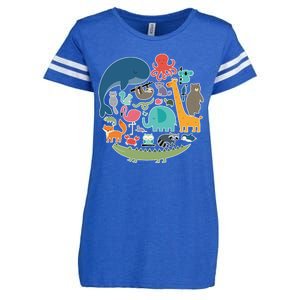 Animal Lover Earth Enza Ladies Jersey Football T-Shirt