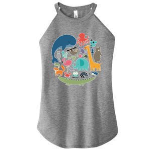 Animal Lover Earth Women's Perfect Tri Rocker Tank