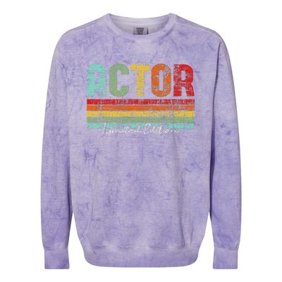 Actor Limited Edition Acting Lover Theatre Drama Colorblast Crewneck Sweatshirt