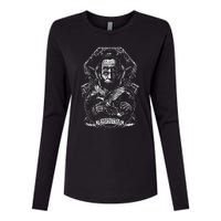 Abraham Lincoln Eye Twisting Portrait Womens Cotton Relaxed Long Sleeve T-Shirt