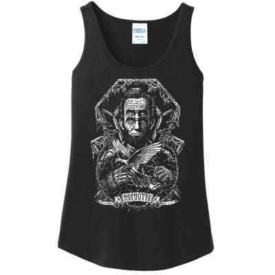 Abraham Lincoln Eye Twisting Portrait Ladies Essential Tank