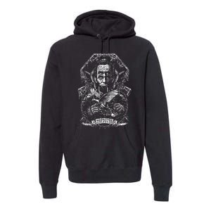 Abraham Lincoln Eye Twisting Portrait Premium Hoodie