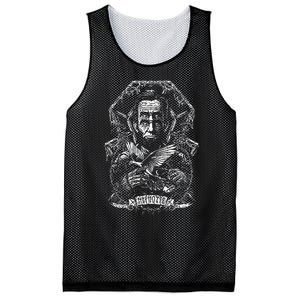 Abraham Lincoln Eye Twisting Portrait Mesh Reversible Basketball Jersey Tank