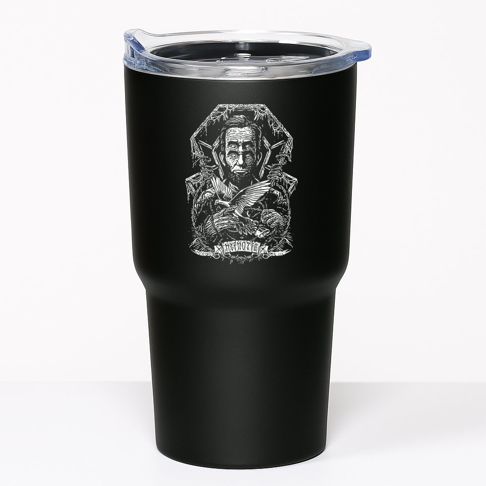 Abraham Lincoln Eye Twisting Portrait Tumbler