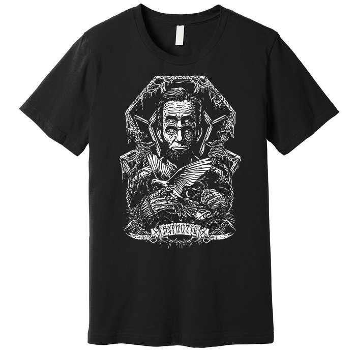 Abraham Lincoln Eye Twisting Portrait Premium T-Shirt