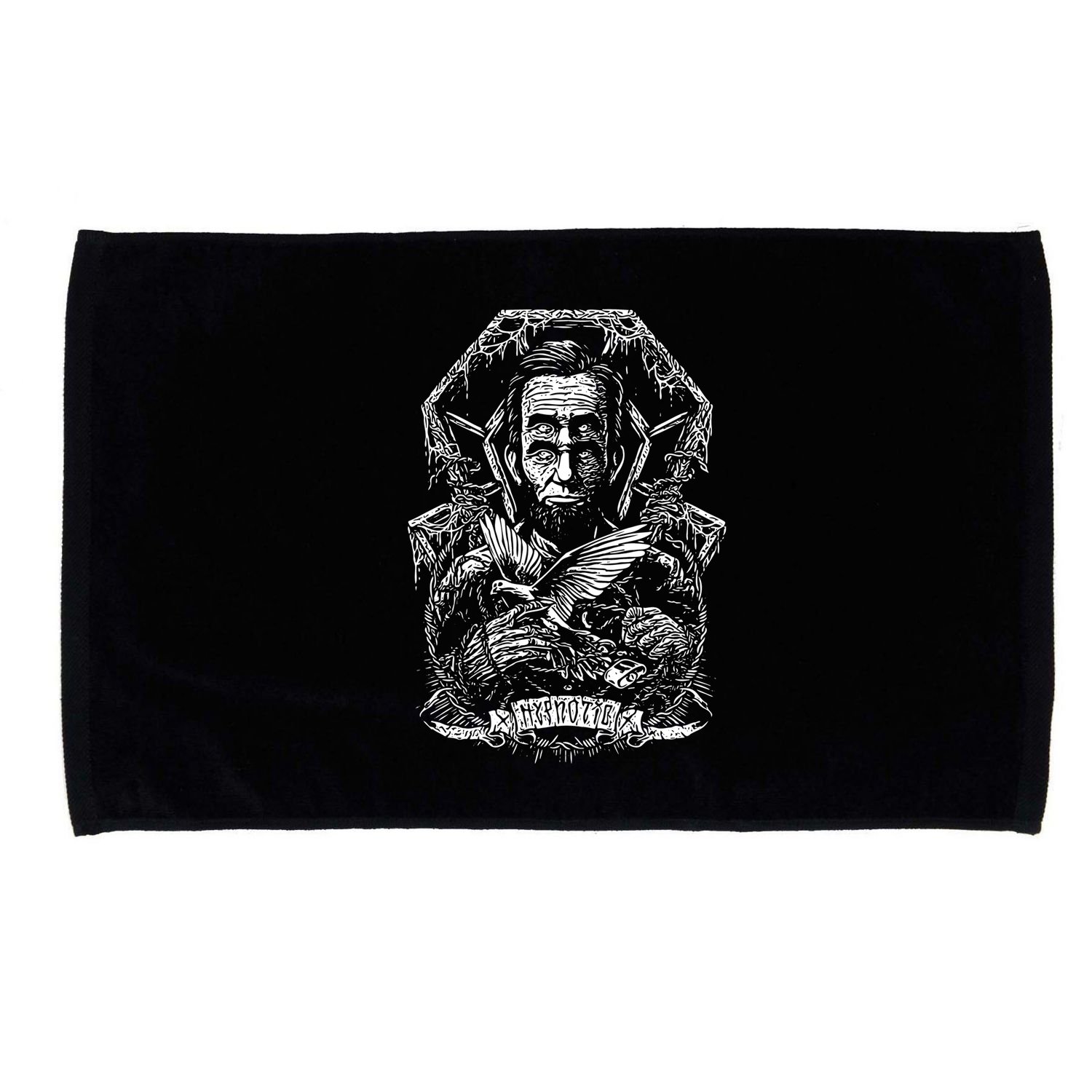 Abraham Lincoln Eye Twisting Portrait Microfiber Hand Towel