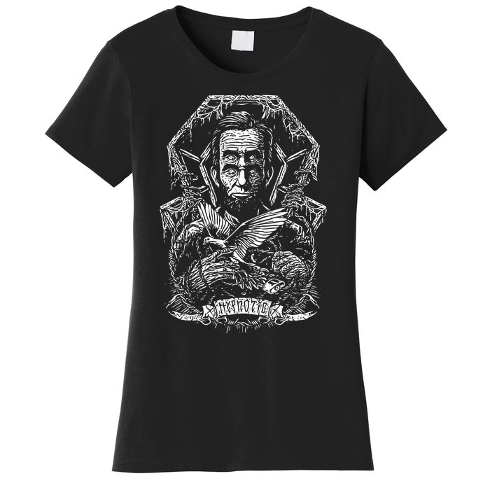 Abraham Lincoln Eye Twisting Portrait Women's T-Shirt