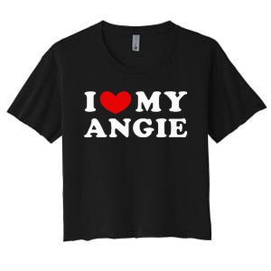 Angie Love Express Your Affection Women's Crop Top Tee