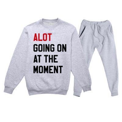 A Lot Expression Premium Crewneck Sweatsuit Set