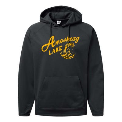 Amoskeag Lake Essential Fishing Performance Fleece Hoodie