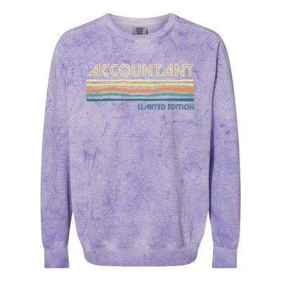 Accountant Limited Edition Auditor Tax Analyst Bookkeeper Colorblast Crewneck Sweatshirt