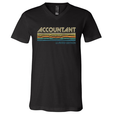 Accountant Limited Edition Auditor Tax Analyst Bookkeeper V-Neck T-Shirt