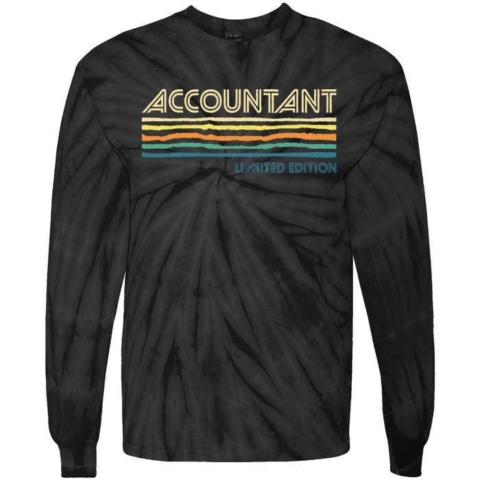 Accountant Limited Edition Auditor Tax Analyst Bookkeeper Tie-Dye Long Sleeve Shirt