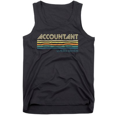 Accountant Limited Edition Auditor Tax Analyst Bookkeeper Tank Top