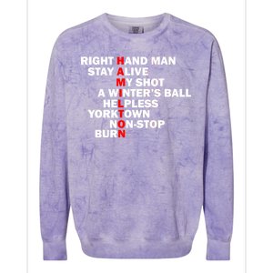 Alexander Hamilton Colorblast Crewneck Sweatshirt