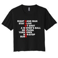 Alexander Hamilton Women's Crop Top Tee
