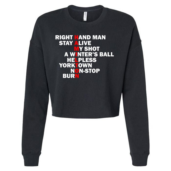 Alexander Hamilton Cropped Pullover Crew
