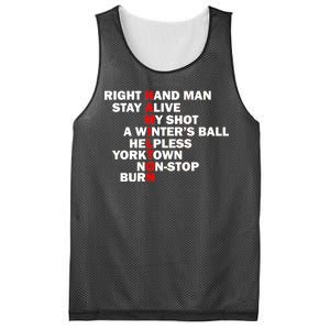 Alexander Hamilton Mesh Reversible Basketball Jersey Tank