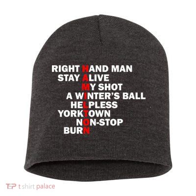 Alexander Hamilton Short Acrylic Beanie