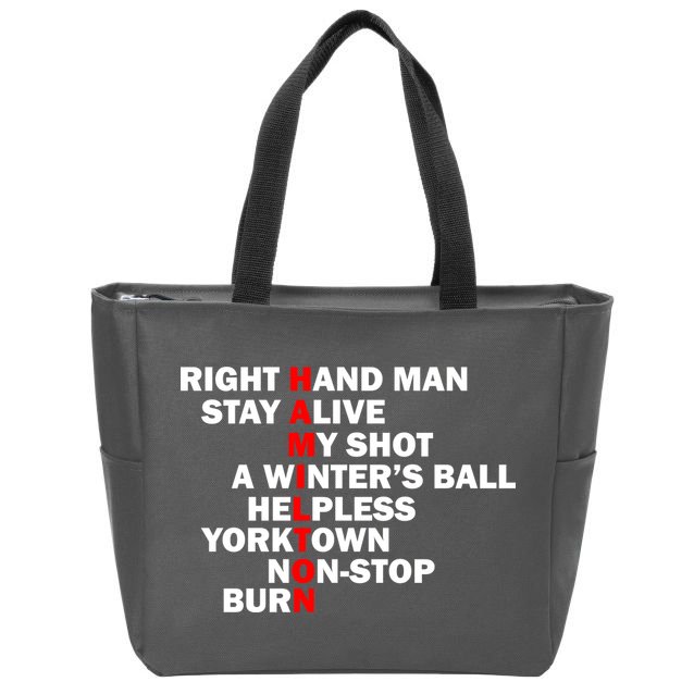 Alexander Hamilton Zip Tote Bag