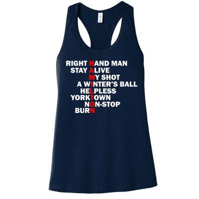 Alexander Hamilton Women's Racerback Tank