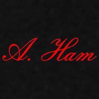 Alexander Hamilton A. Ham Red Script Logo Ladies PosiCharge Tri-Blend Wicking Tank