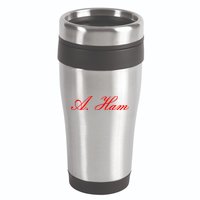 Alexander Hamilton A. Ham Red Script Logo 16oz Travel Tumbler