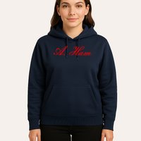 Alexander Hamilton A. Ham Red Script Logo Hoodie