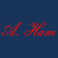 Alexander Hamilton A. Ham Red Script Logo Mousepad