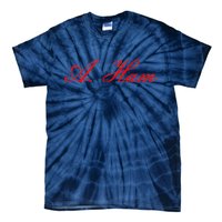 Alexander Hamilton A. Ham Red Script Logo Tie-Dye T-Shirt