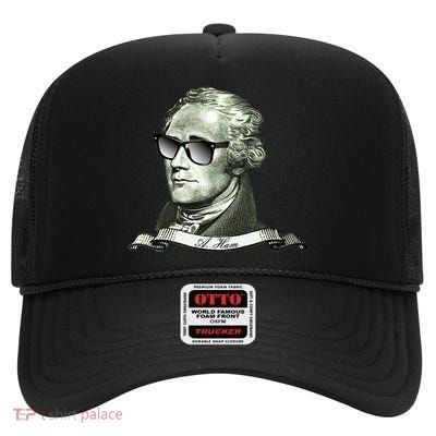 Alexander Hamilton A. Ham Sunglasses USA High Crown Mesh Back Trucker Hat