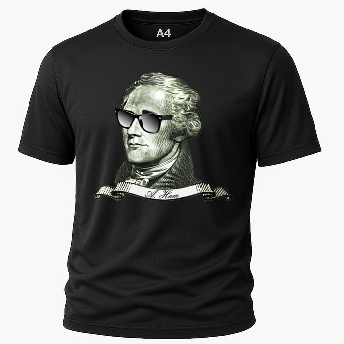 Alexander Hamilton A. Ham Sunglasses USA Cooling Performance Crew T-Shirt