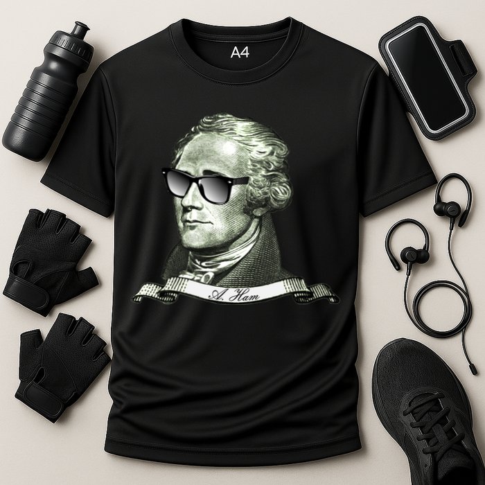 Alexander Hamilton A. Ham Sunglasses USA Cooling Performance Crew T-Shirt