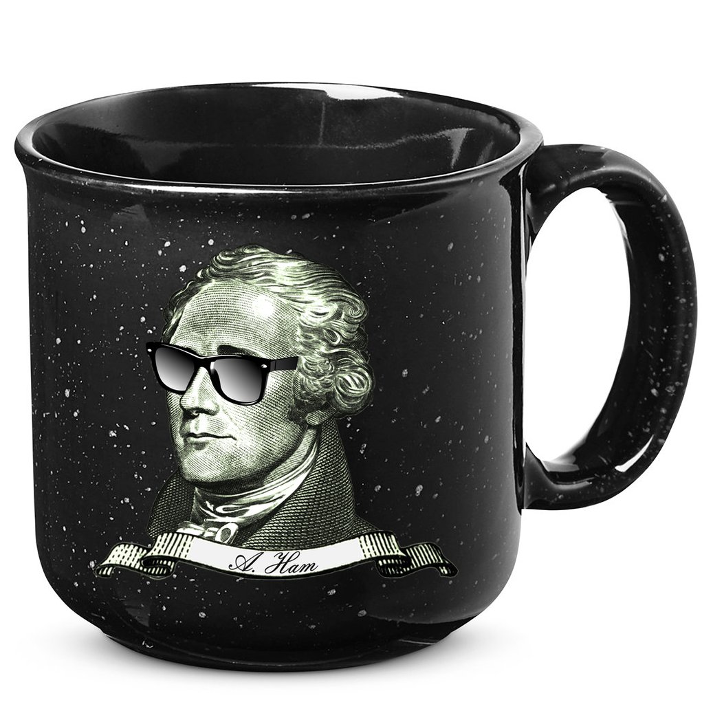 Alexander Hamilton A. Ham Sunglasses USA 15oz Campfire Ceramic Mug