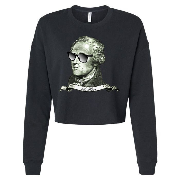 Alexander Hamilton A. Ham Sunglasses USA Cropped Pullover Crew
