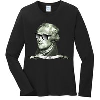 Alexander Hamilton A. Ham Sunglasses USA Ladies Long Sleeve Shirt