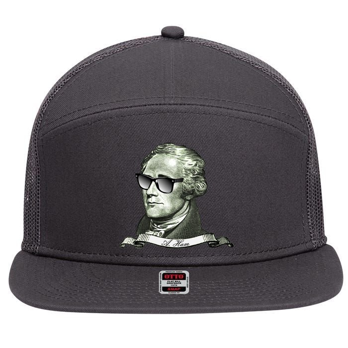 Alexander Hamilton A. Ham Sunglasses USA 7 Panel Mesh Trucker Snapback Hat