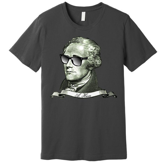 Alexander Hamilton A. Ham Sunglasses USA Premium T-Shirt