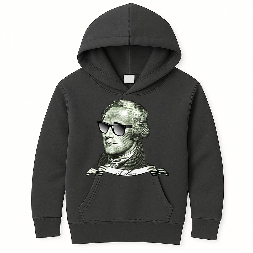 Alexander Hamilton A. Ham Sunglasses USA Kids Hoodie
