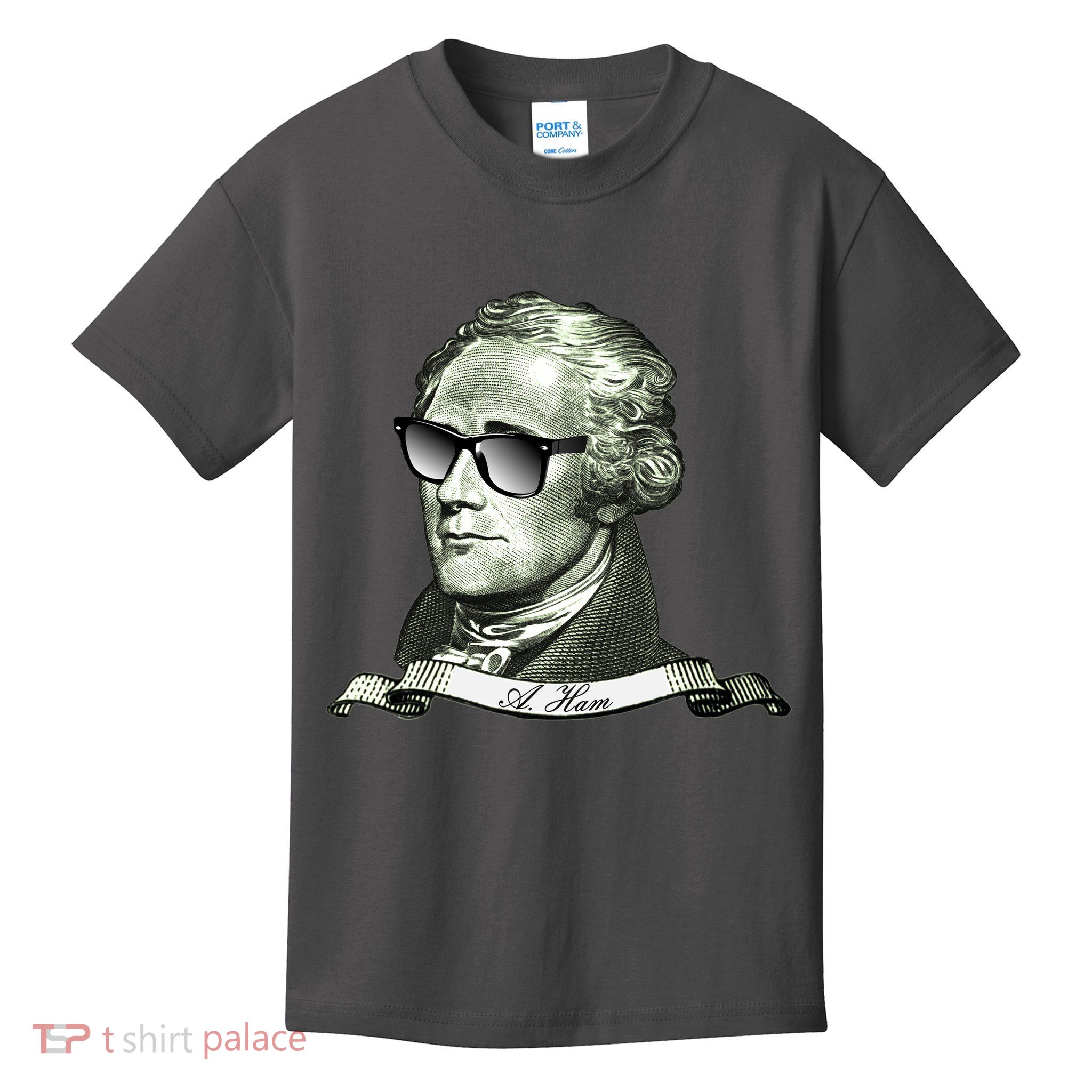 Alexander Hamilton A. Ham Sunglasses USA Kids T-Shirt