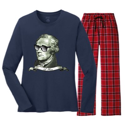 Alexander Hamilton A. Ham Sunglasses USA Women's Long Sleeve Flannel Pajama Set 