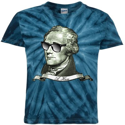 Alexander Hamilton A. Ham Sunglasses USA Kids Tie-Dye T-Shirt