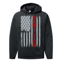 Alexander Hamilton American Vintage Flag Performance Fleece Hoodie