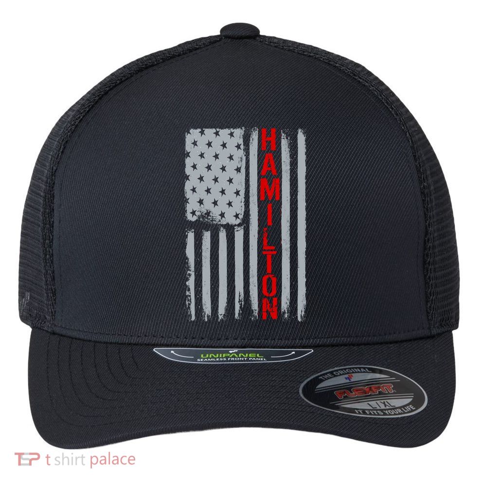 Alexander Hamilton American Vintage Flag Flexfit Unipanel Trucker Cap