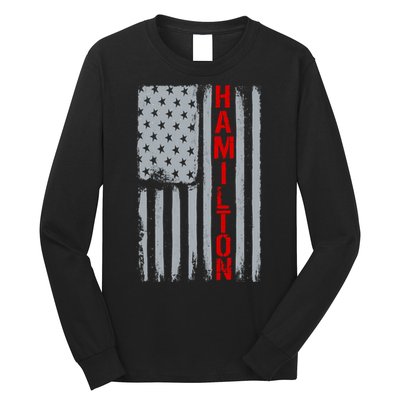 Alexander Hamilton American Vintage Flag Long Sleeve Shirt