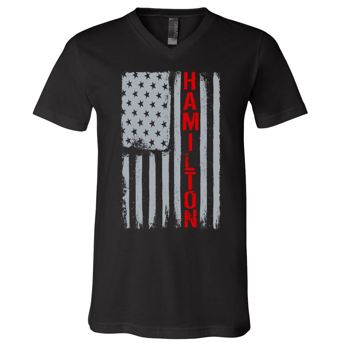 Alexander Hamilton American Vintage Flag V-Neck T-Shirt